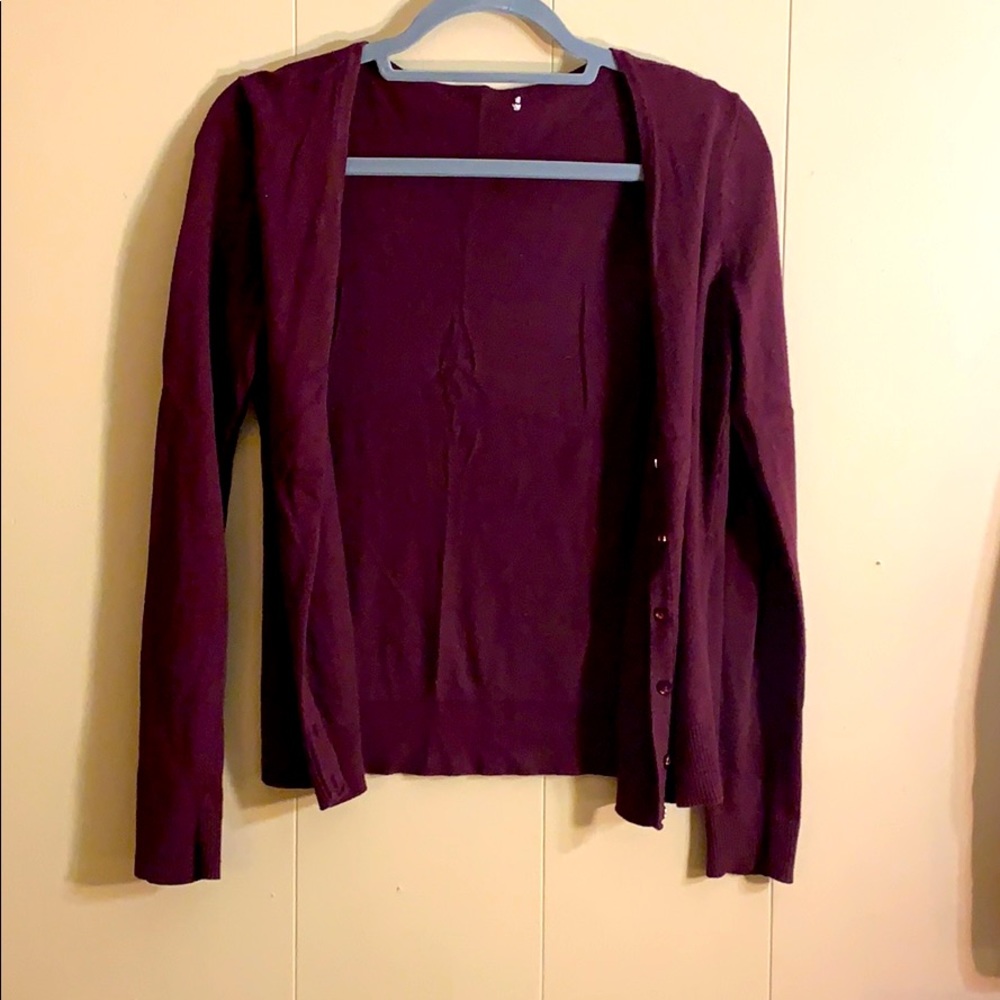 Maroon Cardigan